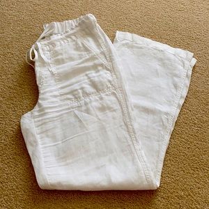 Caslon wide leg linen pants.